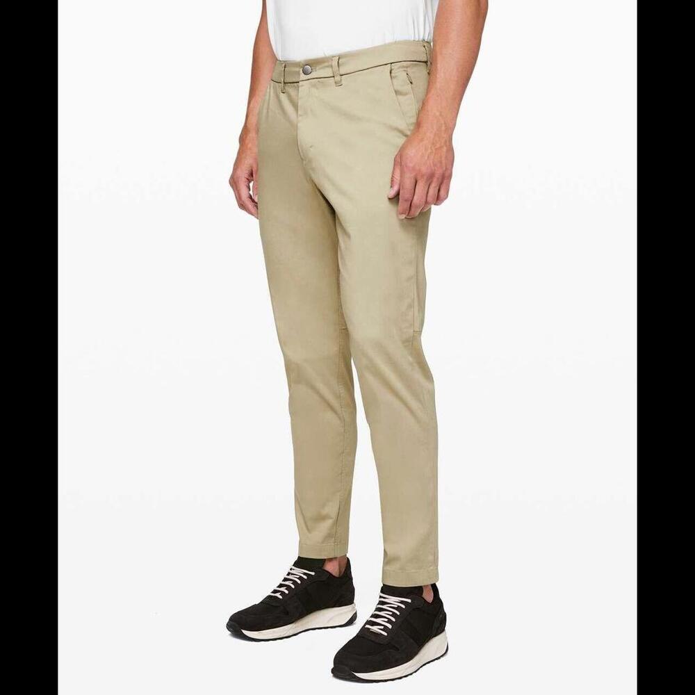 NWT LULULEMON ABC Commission Slim Pant Sz 32 x 34 Tofino Sand Khaki Tan M5700S